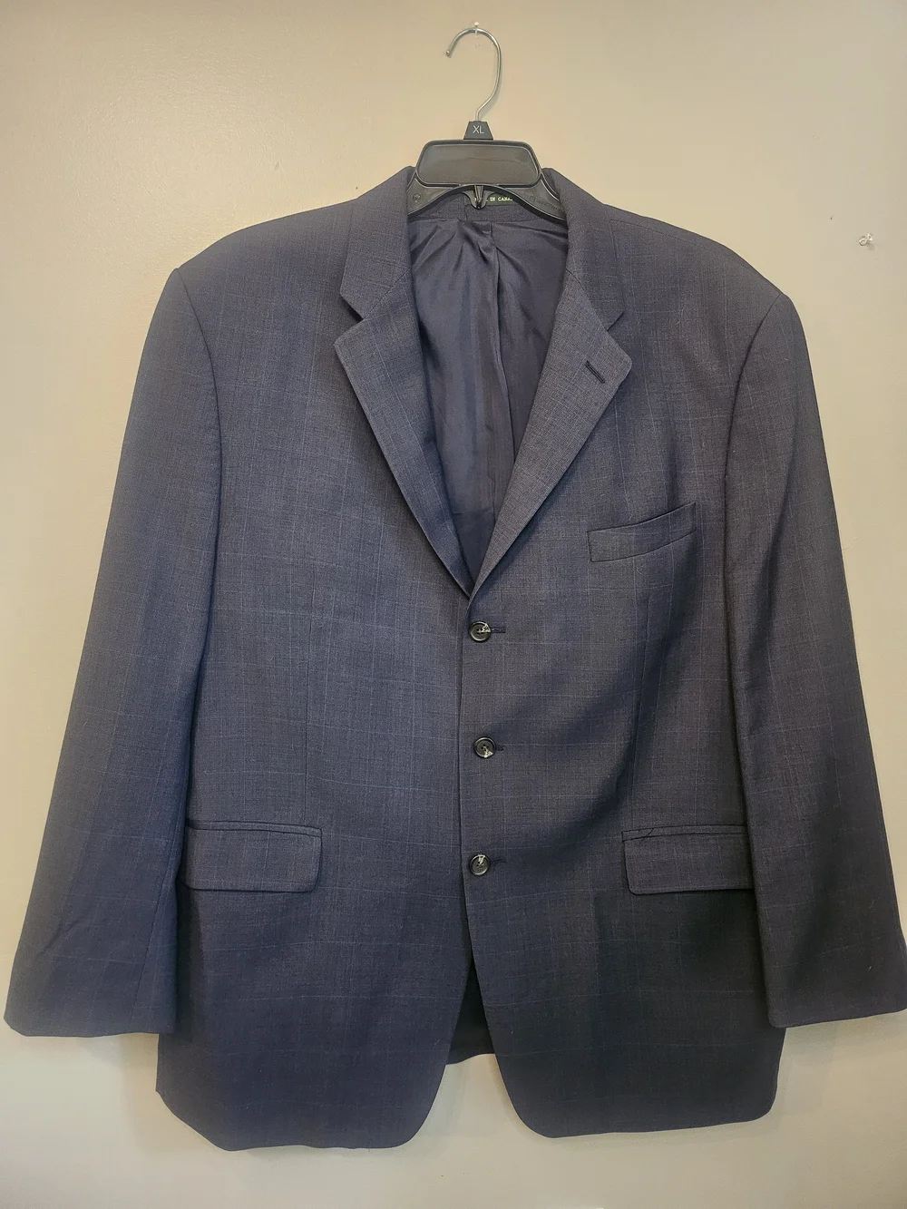 Ralph Lauren Men's Dark Navy Windowpane Sport Coat